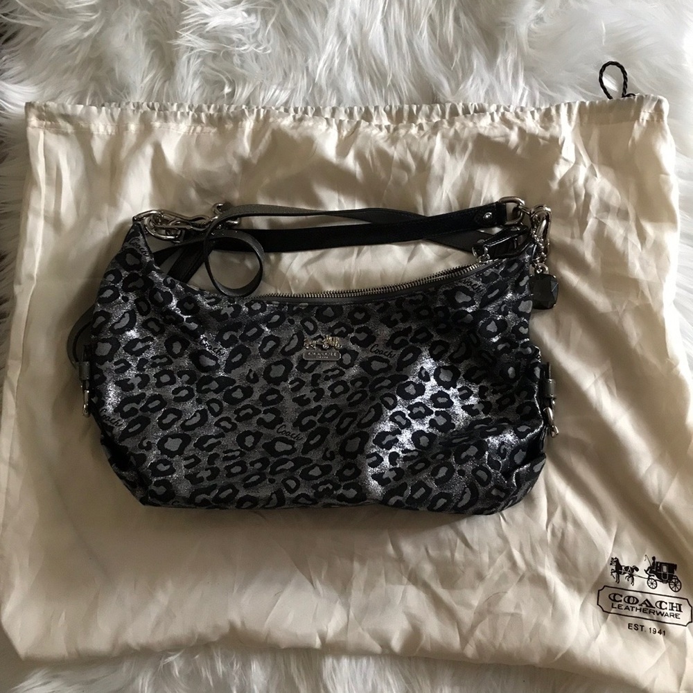 Coach leopard purse